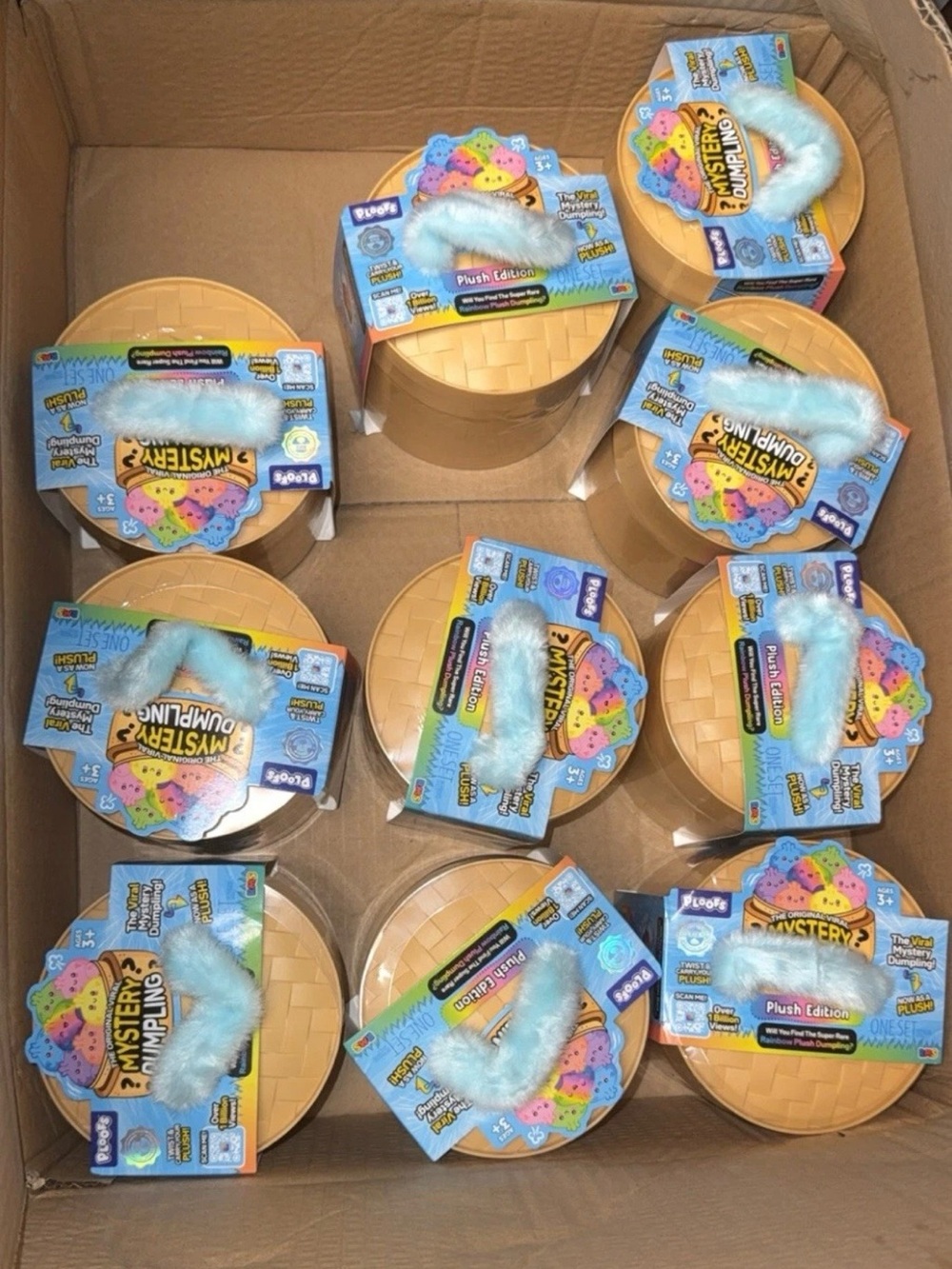 Plush Mystery Dumpling Party Favors in Light Blue - Plush Edition